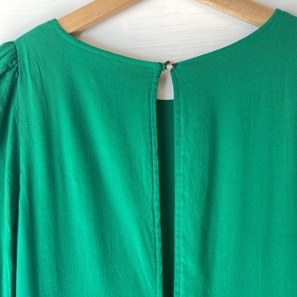 *Not for Sale* Anthropologie Meadow Rue Green Peasant Dress Size: 4 - Picture 5 of 6